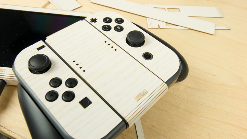 Illustration for article titled Wrapping My Nintendo Switch In Wood